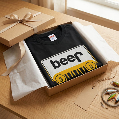 BEER 4WD 車フロントグリル Tシャツ ｜ ビール好き・ドライブ・アウトドア・おもしろに人気