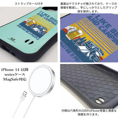 「I LIKE BEER AND CAMPING」iPhoneケース おもしろデザイン｜酒好きに人気のDrunkmodeスマホケース｜ビール・焼酎・日本酒・ウイスキー好きにおすすめ｜プレゼントにも◎