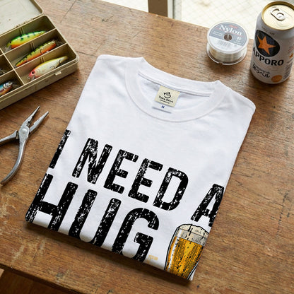 I Need A Huge Glass Of Beer Tシャツ ｜ ビール好き・お酒・おもしろ・英語 ジョークに人気