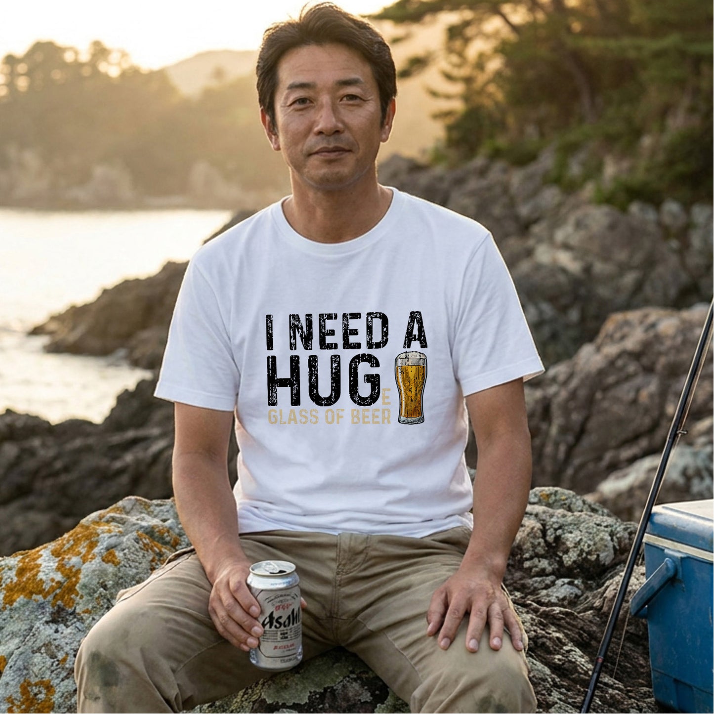 I Need A Huge Glass Of Beer Tシャツ ｜ ビール好き・お酒・おもしろ・英語 ジョークに人気
