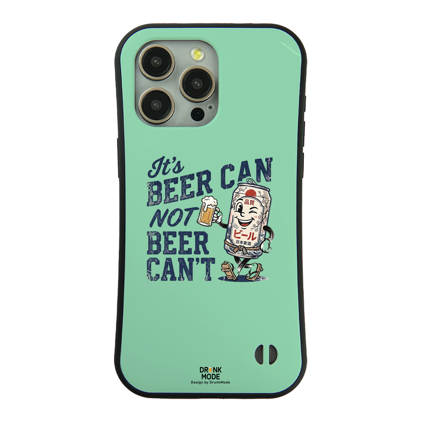 「ビンテージ 缶ビール」iPhoneケース おもしろデザイン｜酒好きに人気のDrunkmodeスマホケース｜ビール・焼酎・日本酒・ウイスキー好きにおすすめ｜プレゼントにも◎