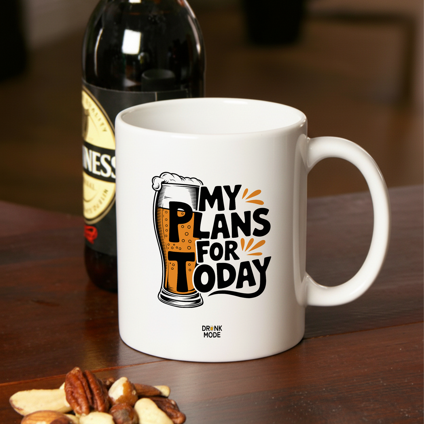 マグカップ ビールイラスト My Plans Today｜ビール好きにおすすめのおもしろ食器 プレゼントにも最適