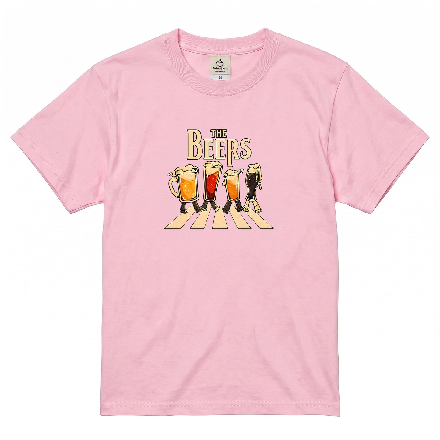 THE BEERS 橫断歩道 Tシャツ ｜ ビール好き・クラフトビール・おもしろ・ロックに人気