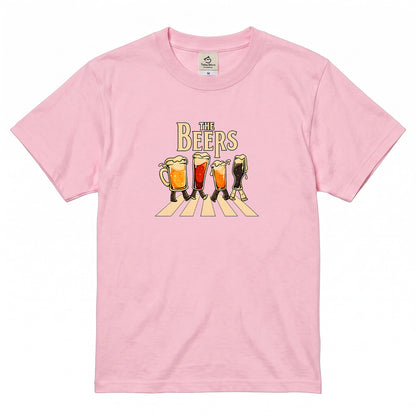 THE BEERS 橫断歩道 Tシャツ ｜ ビール好き・クラフトビール・おもしろ・ロックに人気