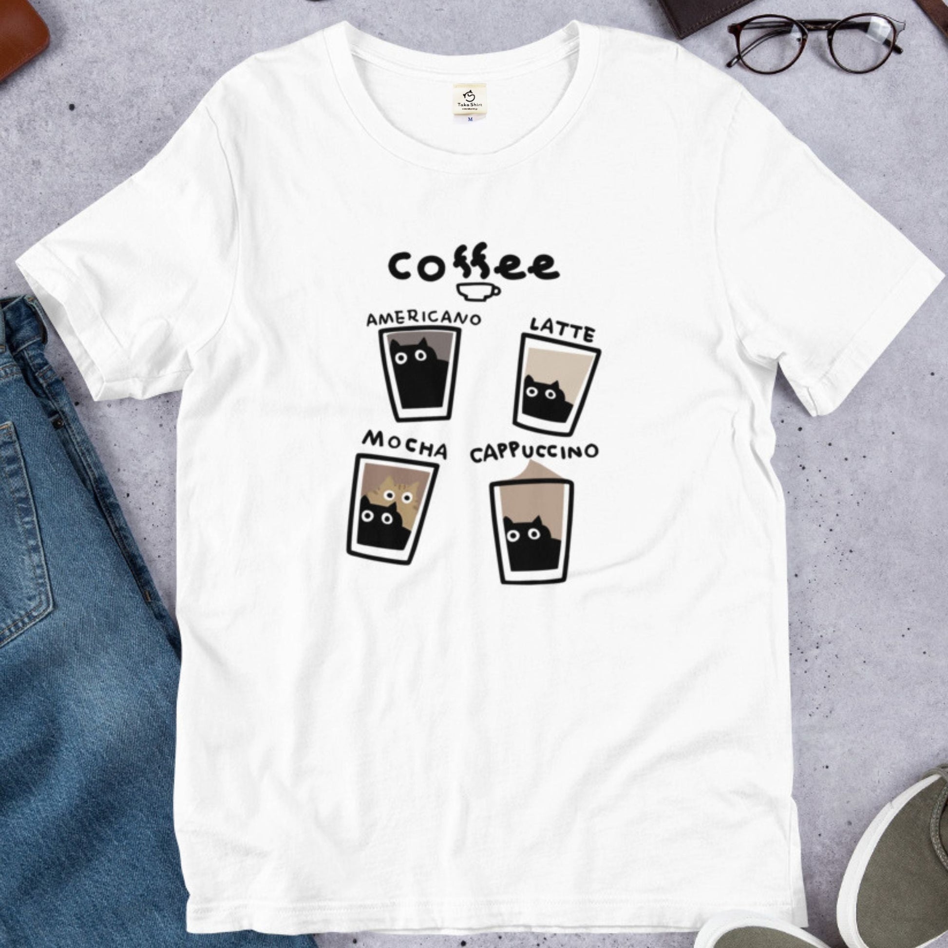 猫tシャツ ねこ 猫イラスト 猫カフェ｜アダルト&キッズサイズ.