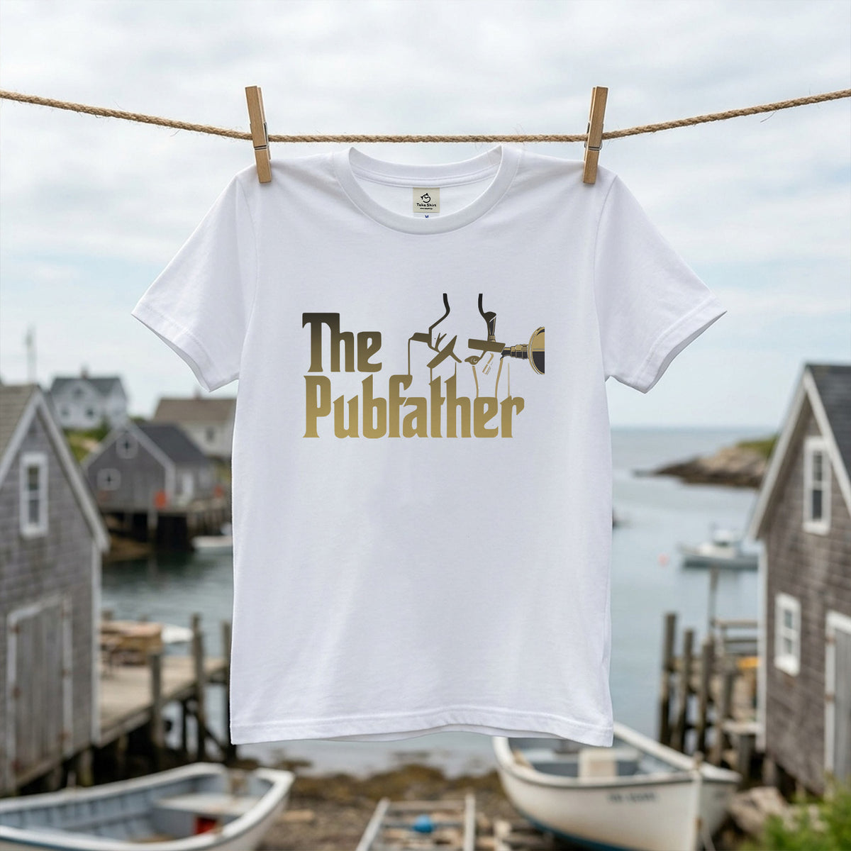 The Pubfather Tシャツ ｜ ビール好き・お酒・父の日・おもしろに人気