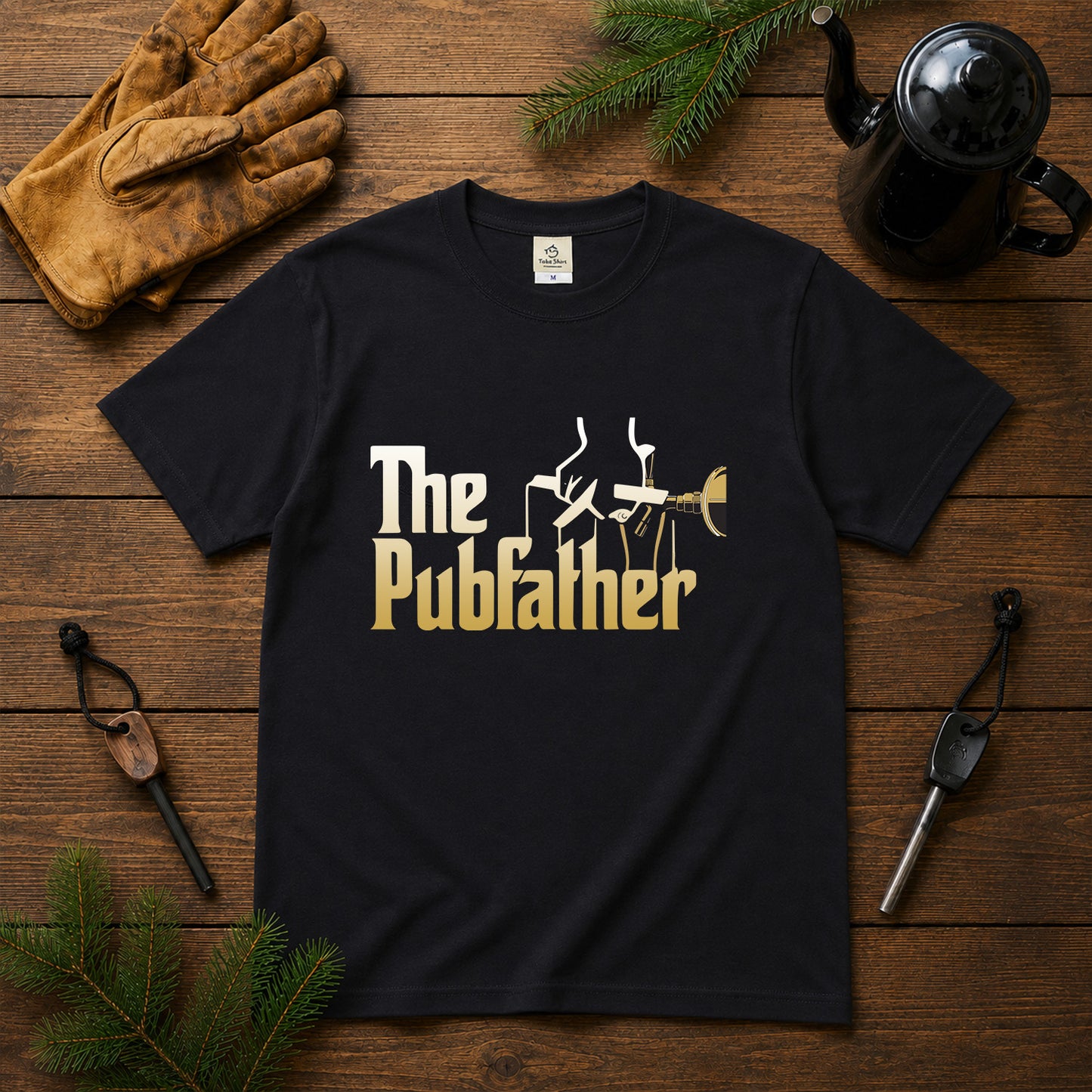 The Pubfather Tシャツ ｜ ビール好き・お酒・父の日・おもしろに人気