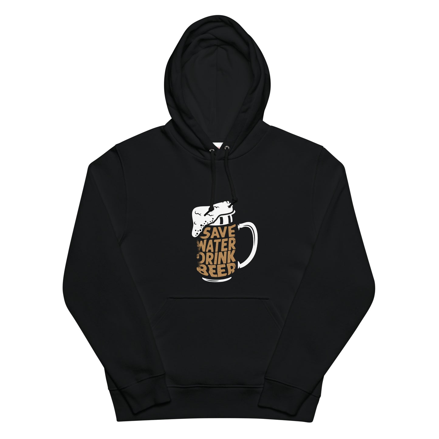 「Save Water Drink Beer - ビールは水分補給」誕生日プレゼントにも最適！居酒屋・飲み会で話題の面白パーカー｜日本酒・ビール・焼酎・ウイスキー好きにおすすめ