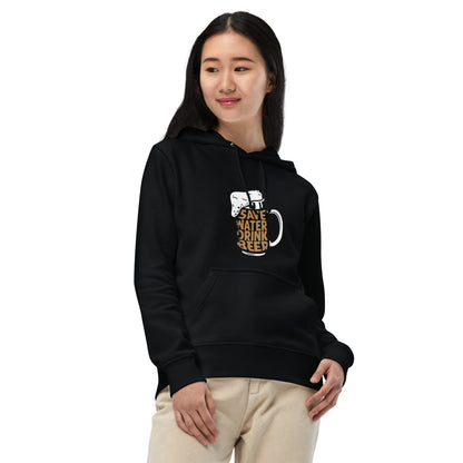 「Save Water Drink Beer - ビールは水分補給」誕生日プレゼントにも最適！居酒屋・飲み会で話題の面白パーカー｜日本酒・ビール・焼酎・ウイスキー好きにおすすめ