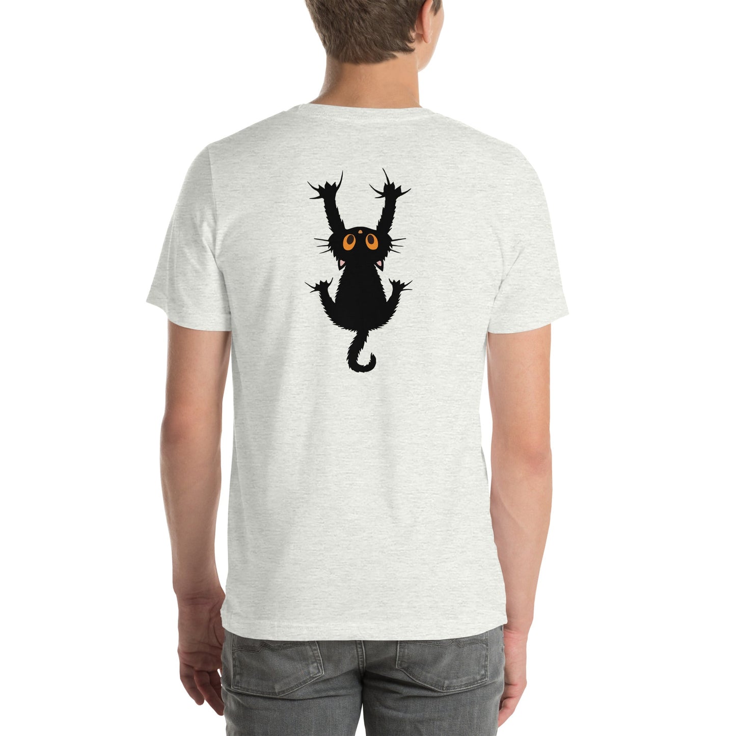 猫tシャツ ねこ かわいい猫イラスト｜フロント&バックプリント｜アダルト&キッズサイズ.